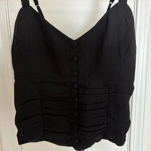 Abercrombie Button-Down Cropped Top